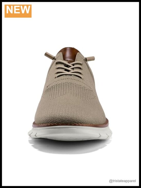Lightweight Comfort Oxford Sneakers with Breathable Knit Upper and Memory Foam main image 6